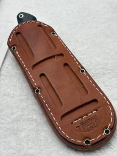 Bark River Classic Drop Point Hunter Black Linen Micarta Handles New In Box Made In USA 