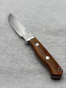 Bark River Fixed Blade Sheath Knife Wooden Handles Made In USA 