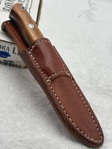 Bark River Fixed Blade Sheath Knife Wooden Handles Made In USA 