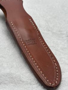 Bark River Fixed Blade Sheath Knife Wooden Handles Made In USA 