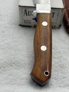 Bark River Fixed Blade Sheath Knife Wooden Handles Made In USA 