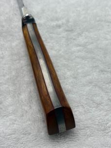Bark River Fixed Blade Sheath Knife Wooden Handles Made In USA 