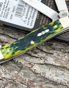 CASE XX ** 2025 GREEN APPLE PEACH SEED JIGGED BONE MEDIUM STOCKMAN