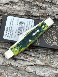CASE XX ** 2025 GREEN APPLE PEACH SEED JIGGED BONE MEDIUM STOCKMAN