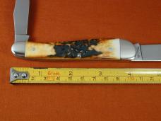 SALE Titusville Cutlery Genuine Burnt Stag Rooster Comb Farmer Knife Rare 1 of 45 COA USA Made 2024
