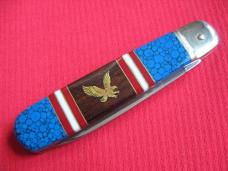Special Vintage Custom German Boker 712 Leverlock Knife 