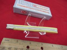 Case XX 2018 Yellow Delrin Handle Farmers Pattern # 31048 SS