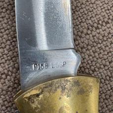 CASE XX USA P158 LSSP KNIFE 1981 9 Dot Mako Leather Sheath Vintage Shark (557B)