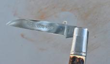 Lamb Foot Blade IWhitby Stainless Italy 3 1/2" Stainless Hardware Coffin Bolsters Mint Mirror Polish