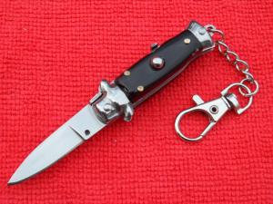 New 3-3/4" "Corpo-di-Vespa" Wasp Blackhorn Stiletto keychain Switchblade Knife 