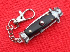 New 3-3/4" "Corpo-di-Vespa" Wasp Blackhorn Stiletto keychain Switchblade Knife 