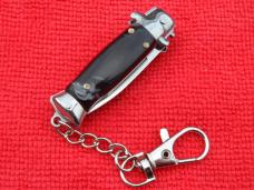 New 3-3/4" "Corpo-di-Vespa" Wasp Blackhorn Stiletto keychain Switchblade Knife 