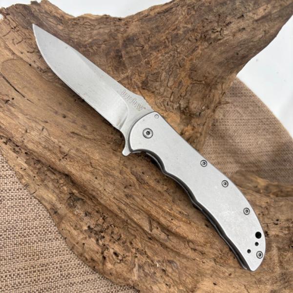 Kershaw Volt SS 3655 Stainless Steel Straight Assist Folding Pocket Knife (164)