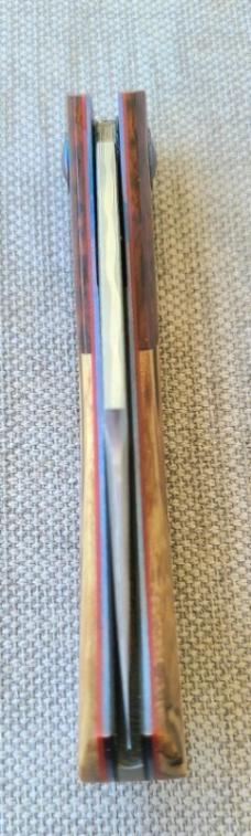Johan Ellis Igwe.Lanny..4",Karilian Scales & Snakewood Bolsters...G10 and titanium frame...Damacore 