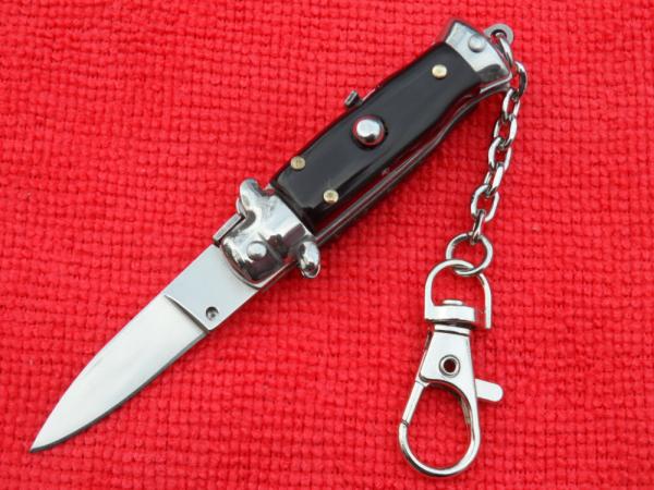 New 3-3/4" "Corpo-di-Vespa" Wasp Blackhorn Stiletto keychain Switchblade Knife IIII New 3-3/4" "Corpo-di-Vespa" Wasp Blackhorn Stiletto keychain Switchblade Knife IIII