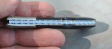 Mike 'Whiskers' Allen And Linda Karst 4 1/4" Closed Big Cat Skrim Buffalo Handles File Work Engraved