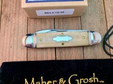Maher and Grosh by Great Eastern Cutlery 35 Cigar Jack Smooth Appaloosa Bone 