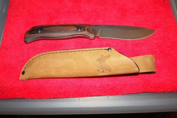 Benchmade Knife Saddle Mountain Skinner CPM S30V Leather sheath 15001-2