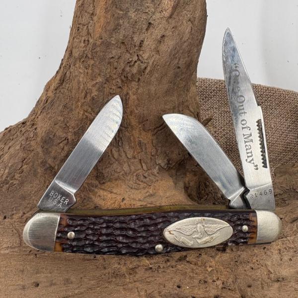 Boker Great American Story Knife 1771 - July 4, 1776 w/ Box 3 Blades (616B)