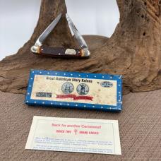 BOKER AMERICAN STORY POCKET KNIFE #1777 BUFFALO BILL & SITTING BULL NOS (614B)