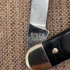 NOS BOKER AMERICAN STORY STOCKMAN 3-BLADE KNIFE #1776 GOLDEN SPIKE  (612B)