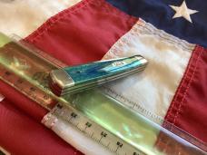 Case xx 2001 GunStock Knife (6215) w/ Peacock Appaloosa Bone Handles -NOS