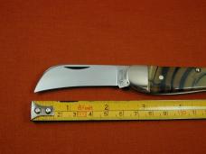 Titusville Cutlery Cross Cut Mammoth Ivory Rooster Comb Farmer Knife Super Rare 1 of 10 COA USA Made