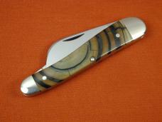 Titusville Cutlery Cross Cut Mammoth Ivory Rooster Comb Farmer Knife Super Rare 1 of 10 COA USA Made