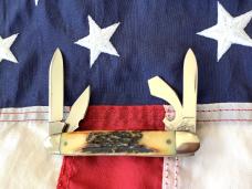Colonel Coon (by Queen) One of 250, Jr Scout Knife w/ Great Stag Handles