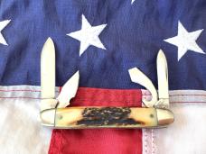 Colonel Coon (by Queen) One of 250, Jr Scout Knife w/ Great Stag Handles