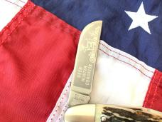Hen & Rooster -Bertram Cutlery Large Deer Hunter Congress w/ Nice Stag Handles