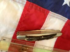 Hen & Rooster -Bertram Cutlery Large Deer Hunter Congress w/ Nice Stag Handles