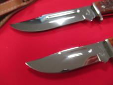 Two Case XX 1998 Red Bone Fixed Blades One Is Pattern # 678-3 1/2  the other one 647-5