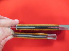 Two Case XX 1998 Red Bone Fixed Blades One Is Pattern # 678-3 1/2  the other one 647-5