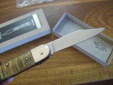 Hubertus Knife Solingen, Germany Small 08 Rare BIg Horn Edition 5 3/4 " Open Lilyput NIB