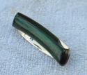 Al Mar Connection? 2 3/4" Closed Mint Layered Green Wood Tab Lock Brass Frame Tight Loud Snap