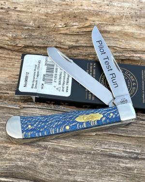 CASE XX ** 2023 BLUE SYCAMORE WOOD SMOOTH PILOT TEST RUN TRAPPER