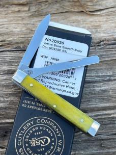 CASE XX ** 2025 SMOOTH YELLOW BONE BLACK CASE OVAL SHIELD BABY DOC