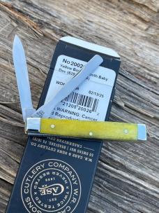 CASE XX ** 2025 SMOOTH YELLOW BONE BLACK CASE OVAL SHIELD BABY DOC