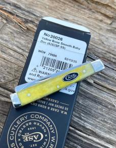 CASE XX ** 2025 SMOOTH YELLOW BONE BLACK CASE OVAL SHIELD BABY DOC