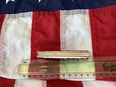 1997 Bulldog Brand HAND MADE 2 Blade Doctor Knife w/ Wide Spatula Bade & Brown Jigged Bone Handles