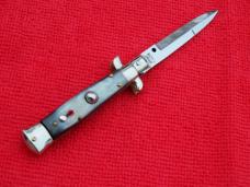 vintage 5-1/2" Folgore/Dibon classic Stiletto Brazilian horn red dot Picklock 