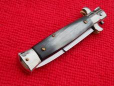 vintage 5-1/2" Folgore/Dibon classic Stiletto Brazilian horn red dot Picklock 