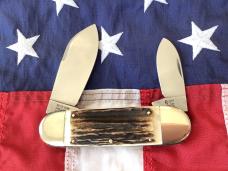 1998 Bulldog Brand HAND MADE / Hammer Forged BIG BOY Elephant Toe w/ Elk Blade Etch - NOS