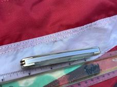 Vintage 1996 Bulldog Brand (Standing bulldog) 4" Whittler w/ Fiery Mother of Pearl Handles +Peacock 