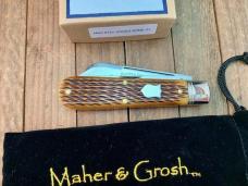 Maher and Grosh by Great Eastern Cutlery Harness Jack Brown Jigged Bone Federal Shield 