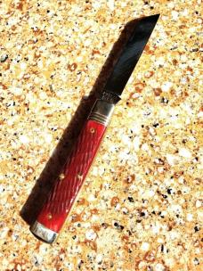 Great Eastern Cutlery Garnet Jigged Bone 493121 New, Mint in Original Tube, USA Made