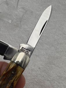Winchester 1991 Swell Center Whittler Stag Handles Made In USA (#27)