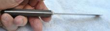 Russell green River Works Spatula 9" OAL Pinned Wood Handle Looks Unused Pewter Bolster 
