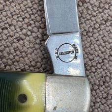 Remington USA Green Sawcut Delrin Single Blade Folding Doctor Pocket Knife (31)